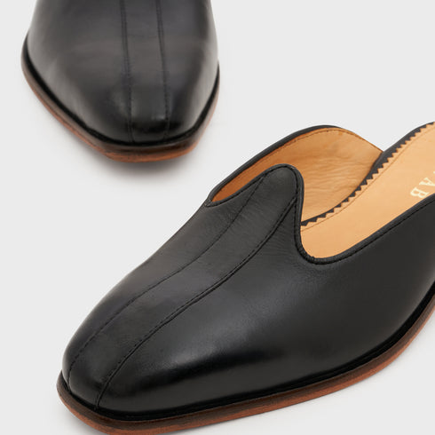 Nagra Slip | Black Leather